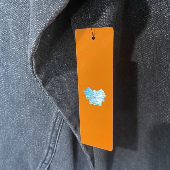 NWT Von Dutch Black Denim Jacket Men’s Flying Eye Wings New - Large Size L - Picture 7 of 7